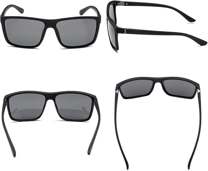 NIEEPA Men's Sports Polarized Sunglasses Square Frame Glasses NP1007 - Image 3