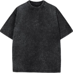 Men's Oversized Cotton T-Shirts Loose Fit Vintage Washed Tee Unisex Short Sleeve Casual Shirts Tops